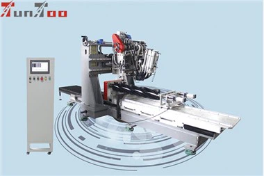 Trojosový portálový kefový stroj s vŕtaním-4